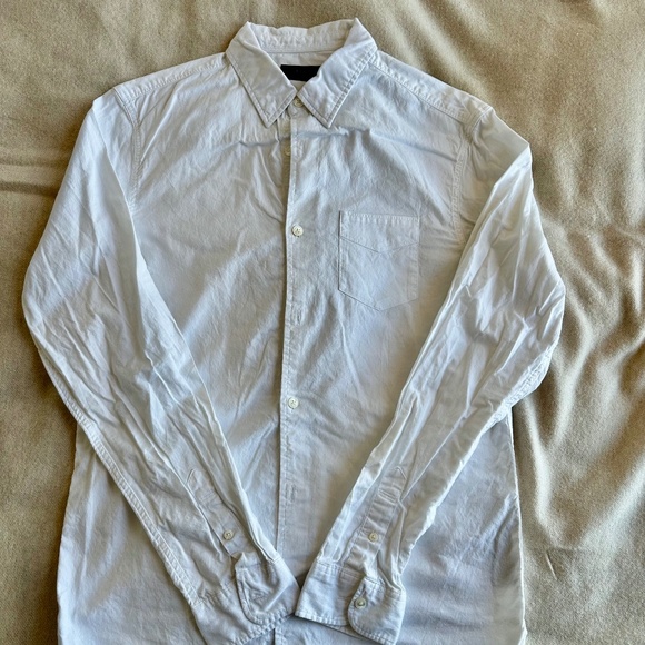 Allsaints casual white button-down collar shirt, size S - Picture 1 of 5